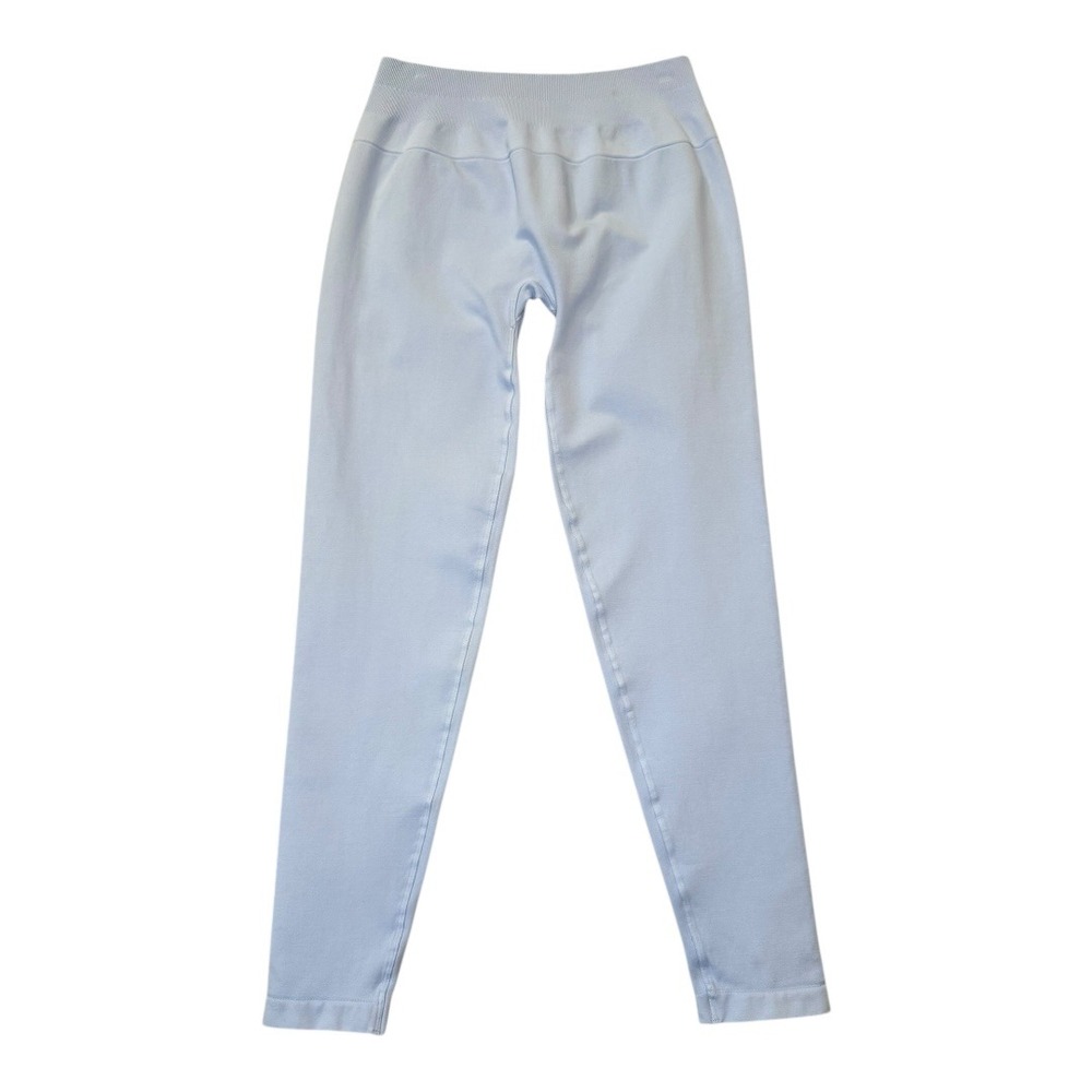 Spiritual Gangster Seamless Leggings Blue Ribbed Ruched Butt‎ Lift Size M L